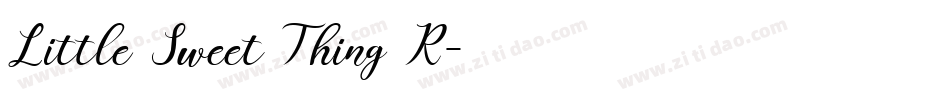 Little Sweet Thing R字体转换